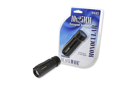WM-025 Carson BlackWave 10x25mm Waterproof Monocular