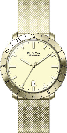 Bulova Accutron II Astronaut Beige Dial Canvas Bracelet Watch