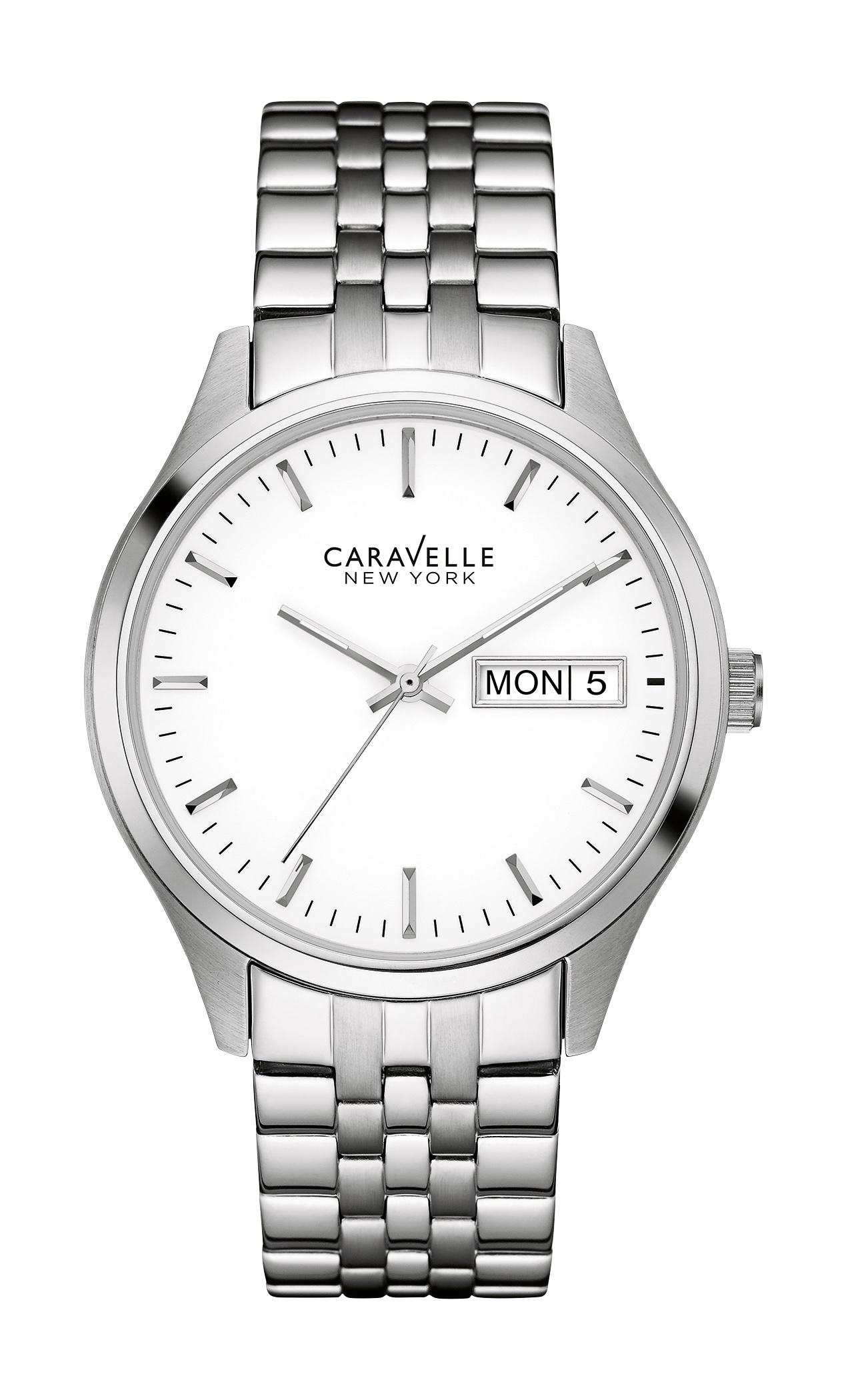 43C114 Caravelle New York Men's Corporate Exclusive Stainless Steel White Dial Watch