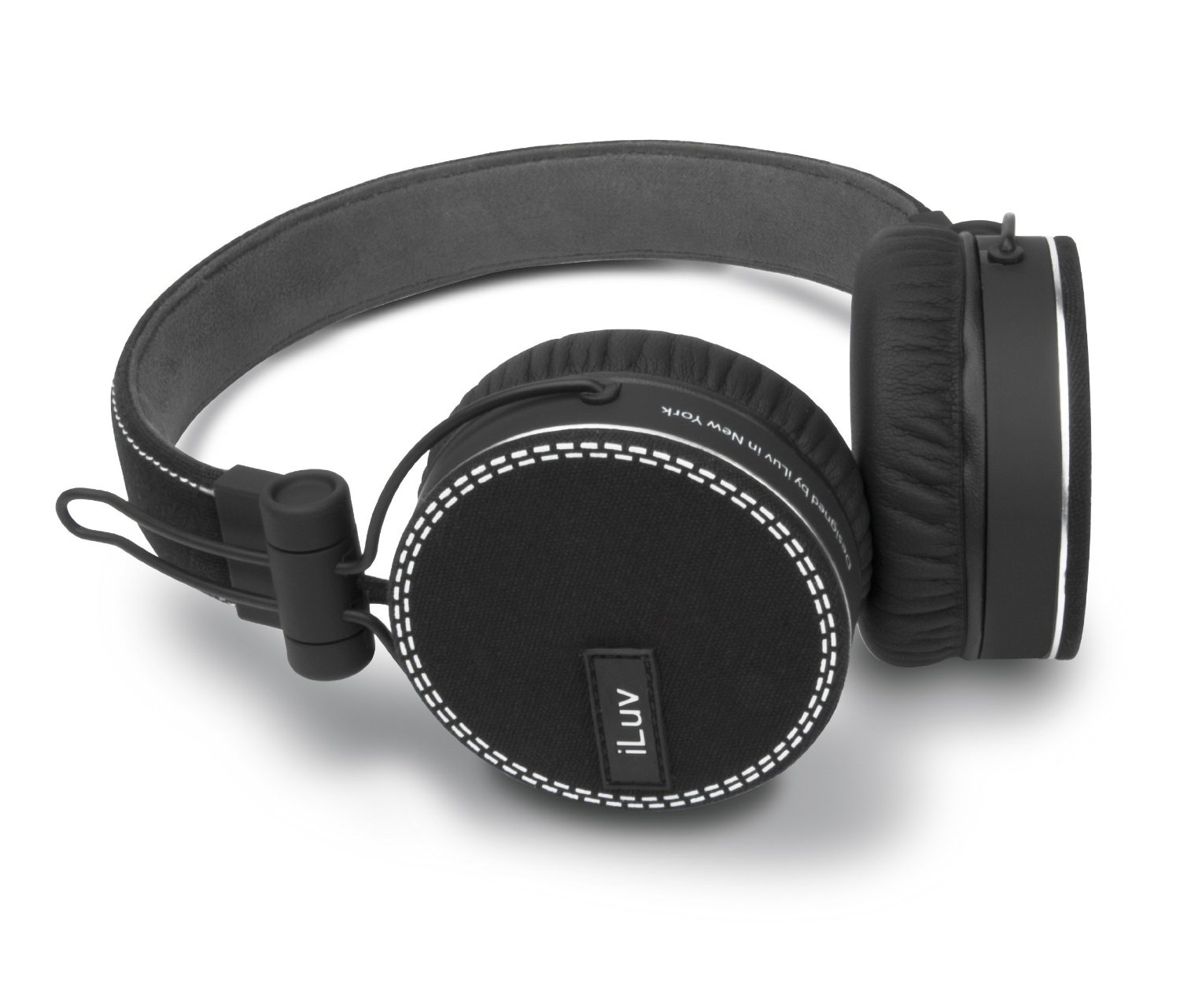 iHP636 iLuv Fashionable Deep Bass Headphones with Canvas Fabric Exterior