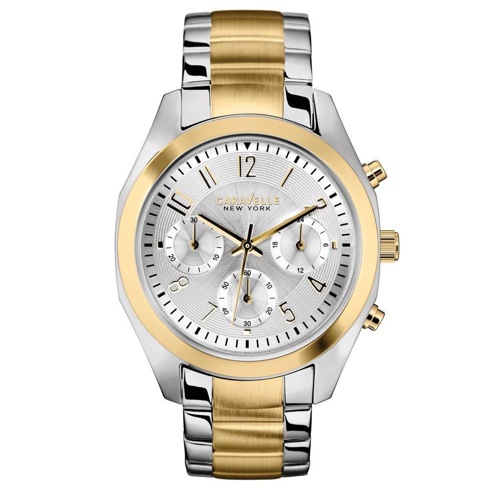 44L114 Caravelle Women's Chronograph Crystal Stainless Steel Watch