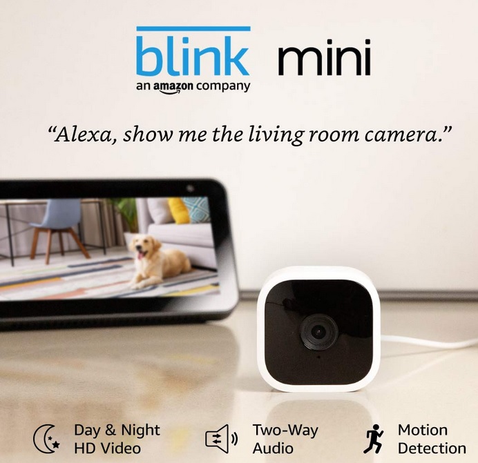 Blink - Mini Indoor 1080p Wi-Fi Security Camera – White