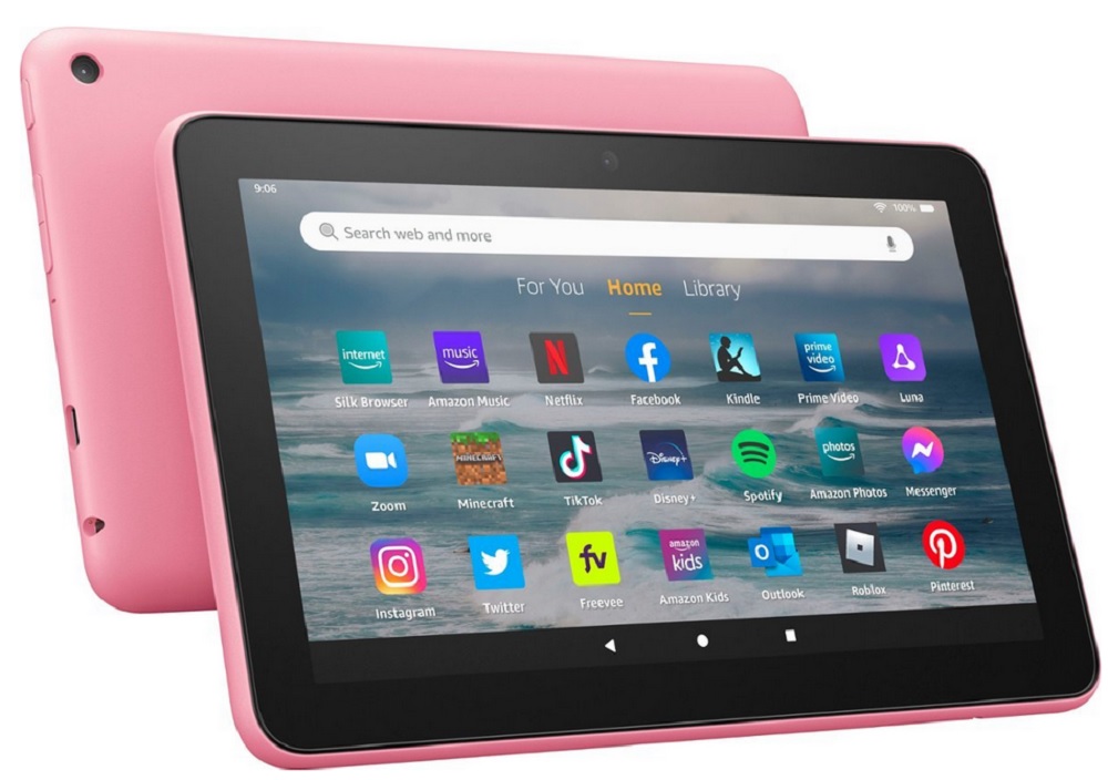 Amazon - Fire 7 tablet, 7 display, 16 GB, (2022 release) in Rose