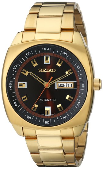SNKM98 Seiko Men's Automatic Gold-Tone Stainless Steel Bracelet Watch