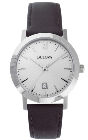 96B217 Bulova Men's Corporate Collection Brown Strap Watch