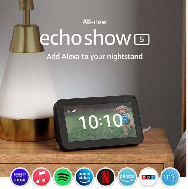 Amazon - Echo Show 5 (2nd Gen) with Alexa - Charcoal
