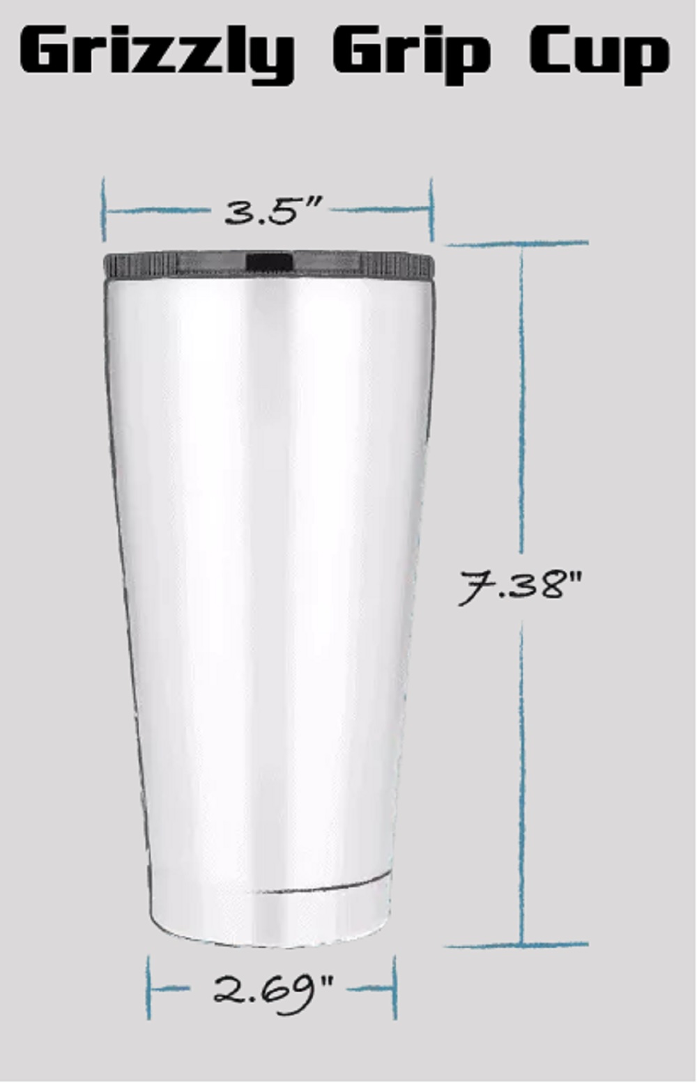 Grizzly Grip 20 oz. Stainless Steel Cup