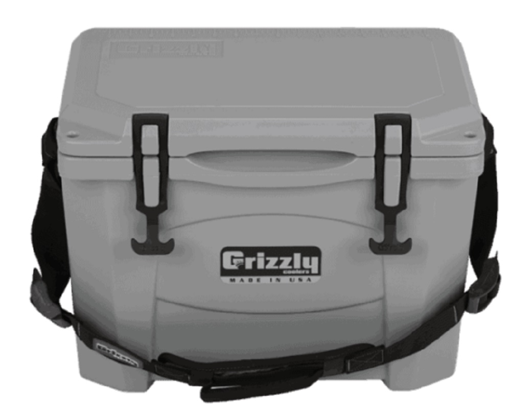 Grizzly 15 Quart Cooler in Gray