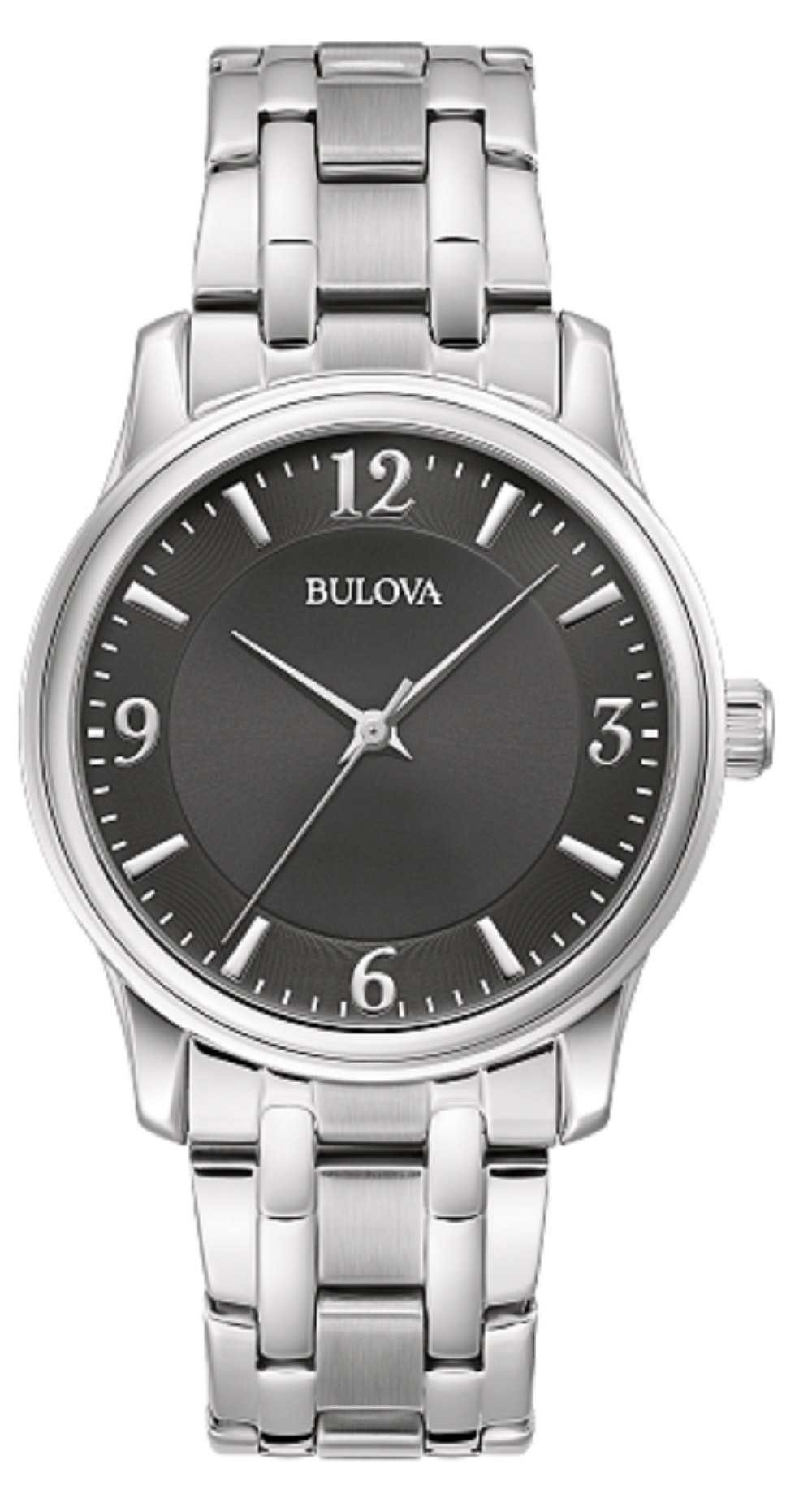 TFX Corporate Collection Men's Silver-tone Bracelet Watch, Black Dial