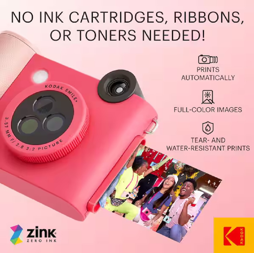 Kodak Smile+ Instant Print digital camera Fuchsia