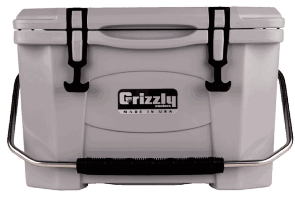 Grizzly 20 quart Cooler in Gray