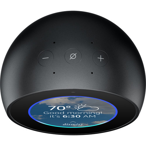 B073SQYXTW Amazon Echo Spot Alexa-enabled Speaker with 2.5" Screen in Black