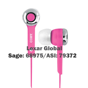 CVE-101 Coby Stereo Earbuds with Built-IN MIC