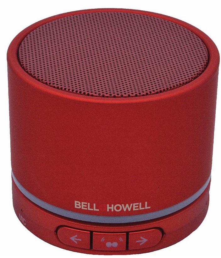 Bell+Howell True Wireless Stereo Bluetooth Speaker in White, Red, or Blue
